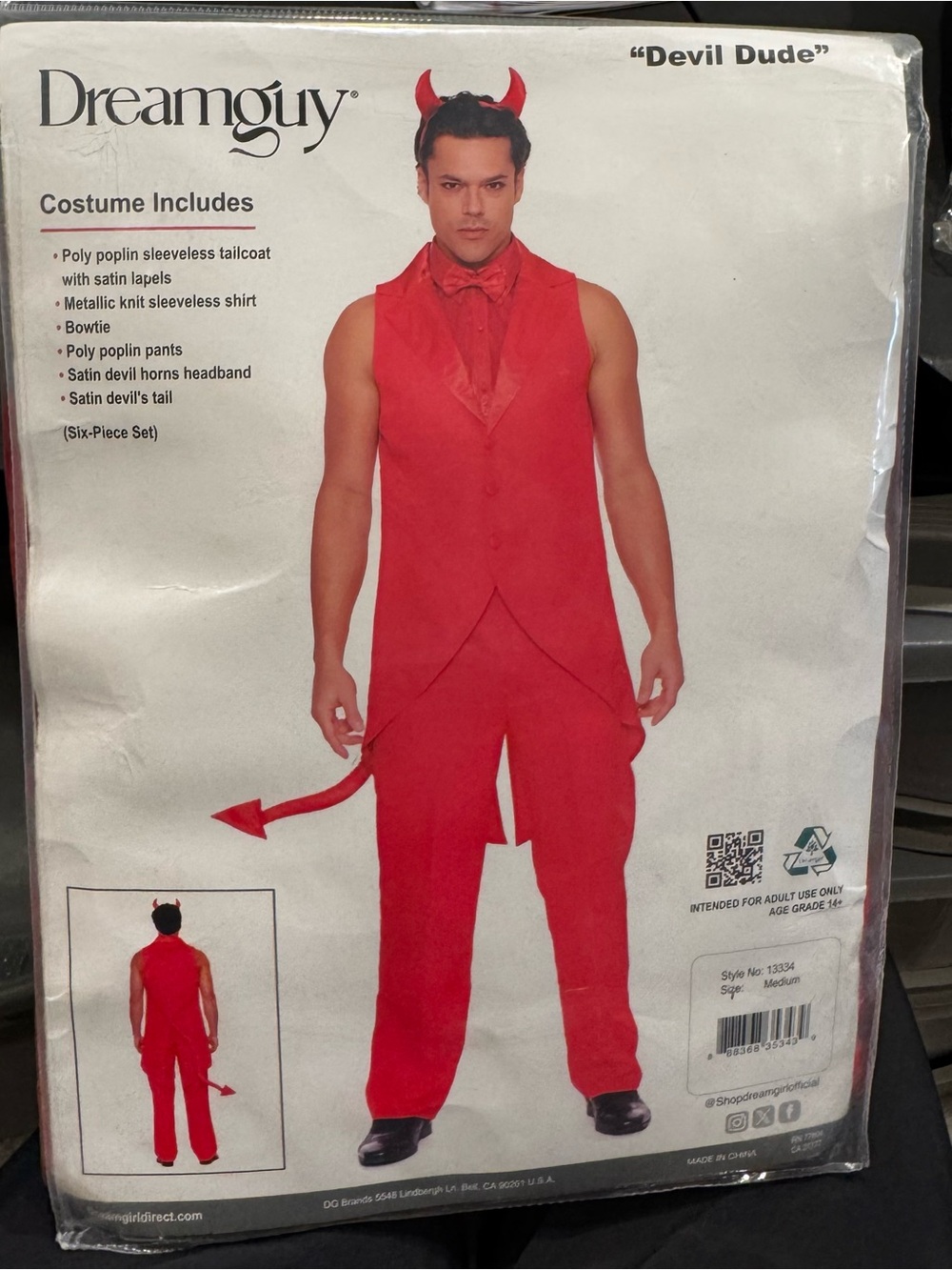 Devil Dude by Dreamguy JC Penny Red Devil Costume adult Medium